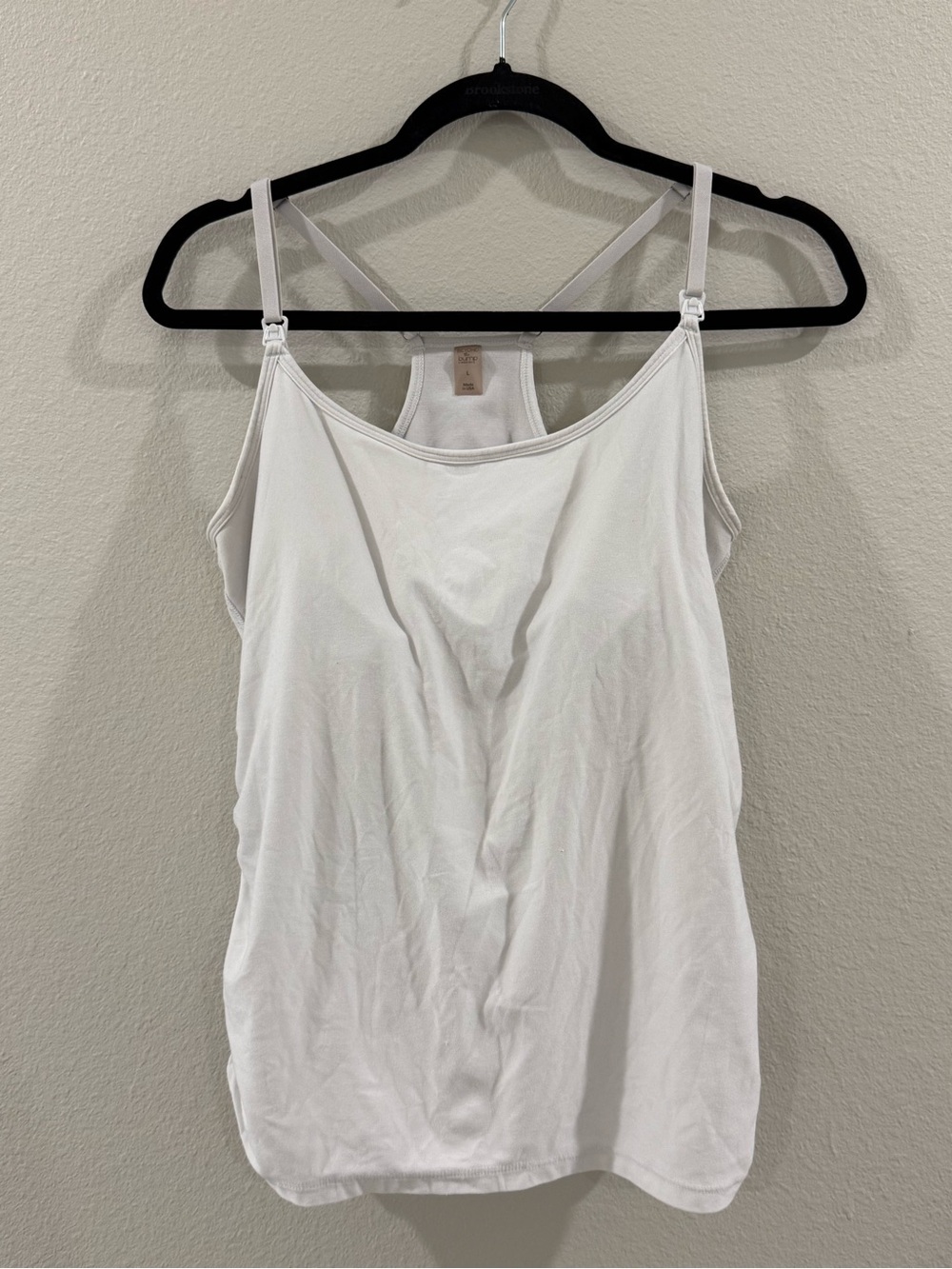Beyond Yoga White Crisscross Racerback Cami